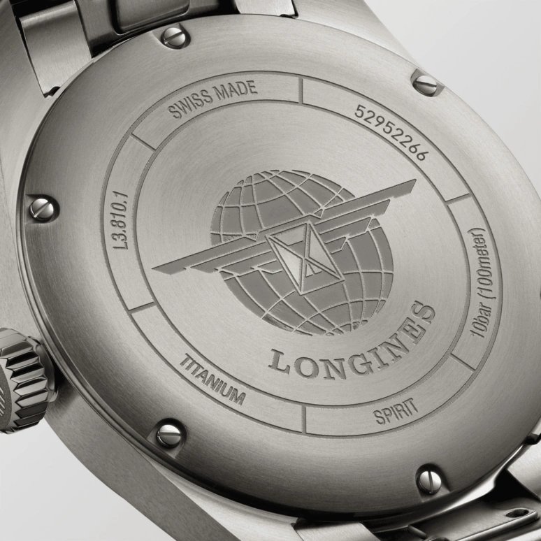 Longines,Spirit 40mm,40mm,Titanium,Grey,Automatic,64hours,In-house Caliber,L3,L3.810.1.53.6