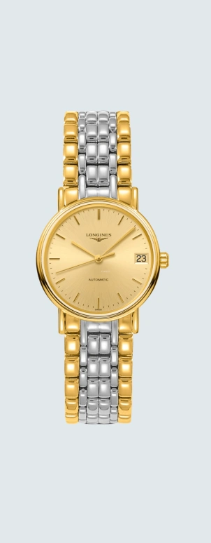 Longines,Presence 30mm,30mm,Stainless Steel,Champagne,Automatic,Date,64hours,L4,L4.322.2.32.7