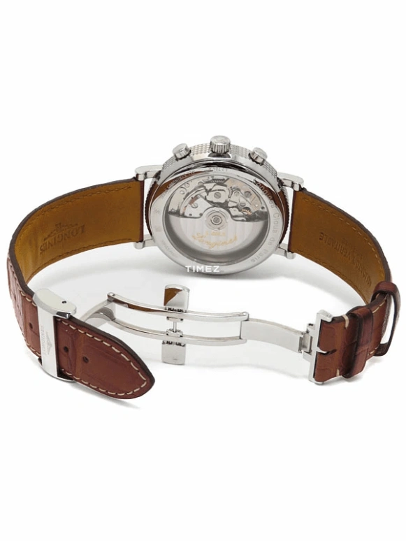 Longines,Heritage Classic 44mm,44mm,Stainless Steel,White,Automatic,Chronograph,Day,L2,L2.704.4.16.4