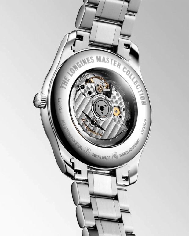 Longines,Master 42mm,42mm,Stainless Steel,White,Automatic,Chronograph,Date,L2,L2.893.4.77.6