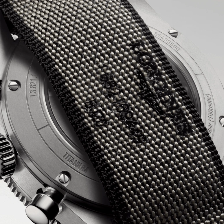 Longines,Other 42mm,42mm,Titanium,Ceramic,Smoky Coal,Automatic,Chronograph,Flyback,L3,L3.821.1.53.2