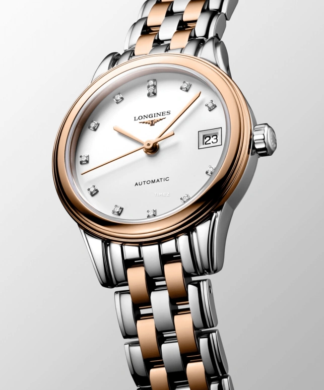 Longines,Flagship 26mm,26mm,Stainless Steel,White,Automatic,Day,40hours,L4,L4.274.3.99.7