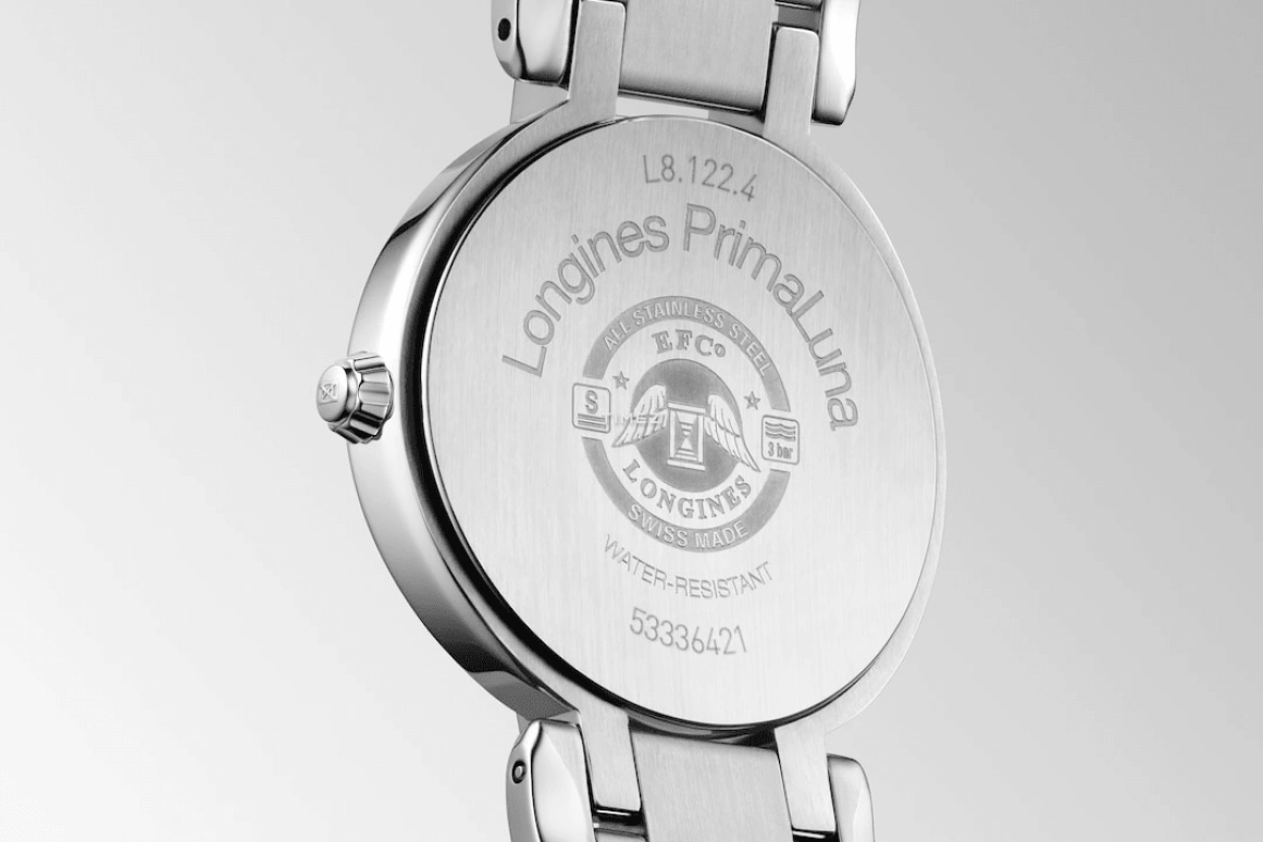 Longines,PrimaLuna 30mm,30mm,Stainless Steel,Blue,White,Quartz,Day,26280hours,L8,L8.122.4.87.6