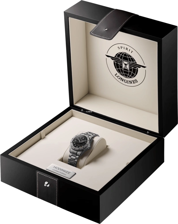 Longines,Spirit 39mm,39mm,Titanium,Black,Smoky Coal,Automatic,Day,Dule Time,L3,L3.802.1.59.6 