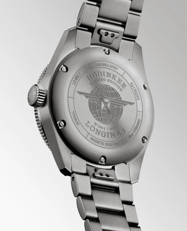 Longines,Spirit 39mm,39mm,Titanium,Black,Smoky Coal,Automatic,Day,Dule Time,L3,L3.802.1.59.6 