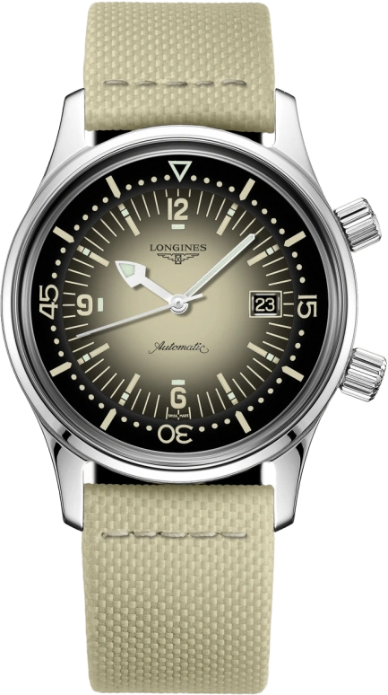 Longines,Heritage Classic 42mm,42mm,Stainless Steel,Beige,Automatic,Date,64hours,L3,L3.774.4.30.2