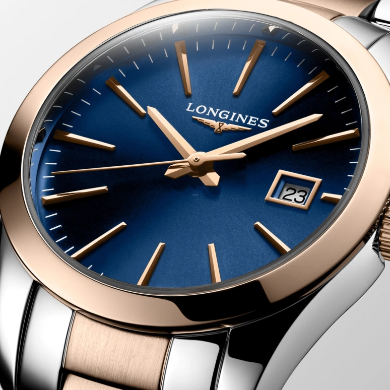 Longines,Conquest Classic 29.50mm,29.50mm,Stainless Steel,Blue,Quartz,Date,Jumping Minutes,L2,L2.286.3.92.7