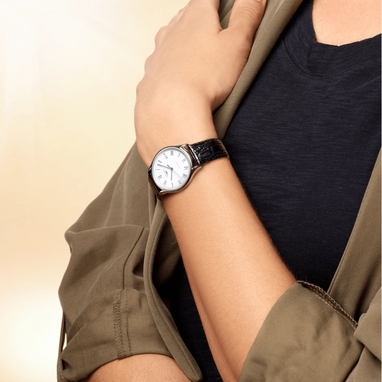 Longines,Lyre 35mm,35mm,Stainless Steel,White,Automatic,Chronograph,Date,L4,L4.860.4.11.2