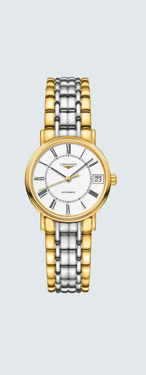 Longines,Presence 30mm,30mm,Stainless Steel,White,Automatic,Date,64hours,L4,L4.322.2.11.7