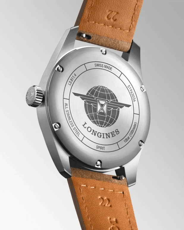 Longines,Spirit 42mm,42mm,Stainless Steel,Green,Automatic,Date,64hours,L3,L3.811.4.03.2