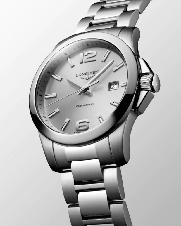 Longines,Sport 41mm,41mm,Stainless Steel,Silver,Quartz,26280hours,In-house Caliber,L3,L3.759.4.76.6