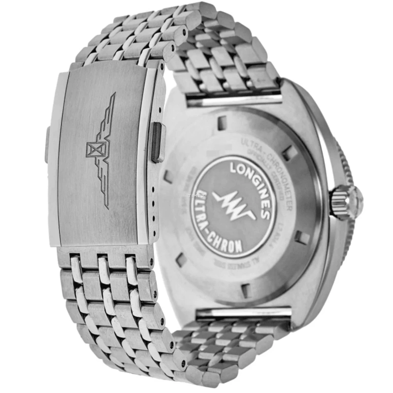 Longines,Ultra‑Chron 43mm,43mm,Stainless Steel,Black,Automatic,52hours,In-house Caliber,L2,L2.836.4.52.9