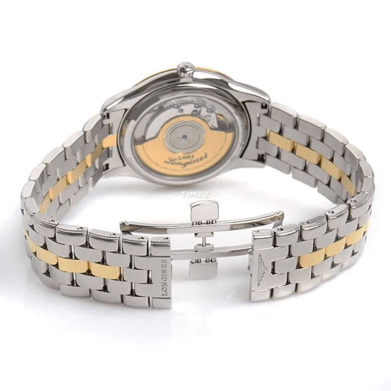 Longines,Flagship 35.50mm,35.50mm,Stainless Steel,Gold,Automatic,Day,42hours,L4,L4.774.5.37.7