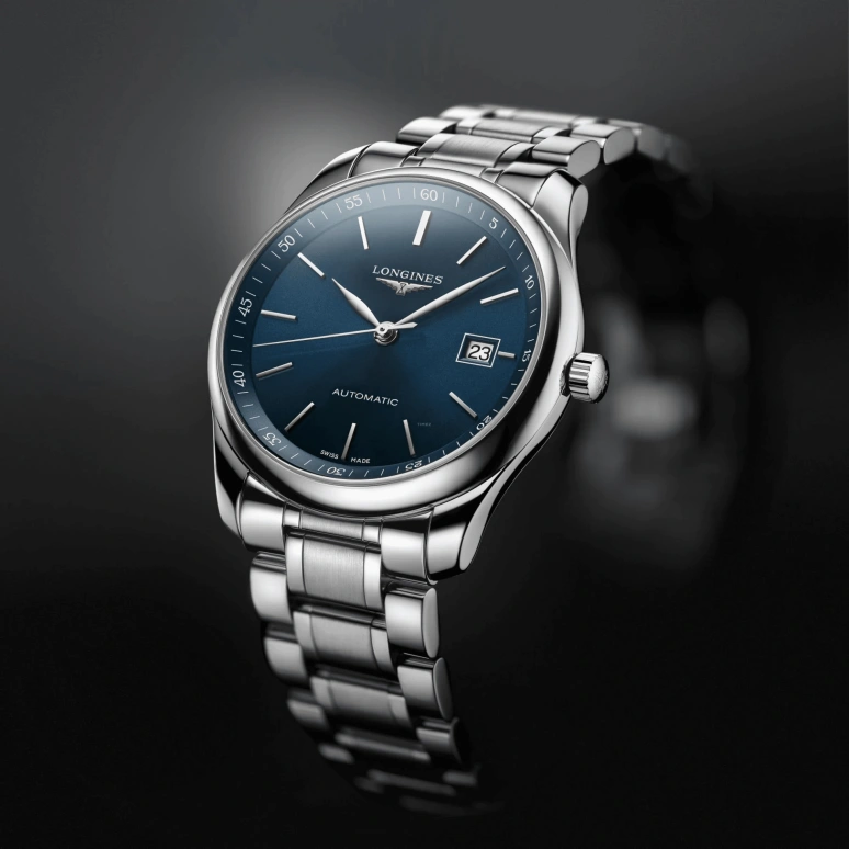 Longines,Master 42mm,42mm,Stainless Steel,Blue,Automatic,Date,65hours,L2,L2.893.4.92.6