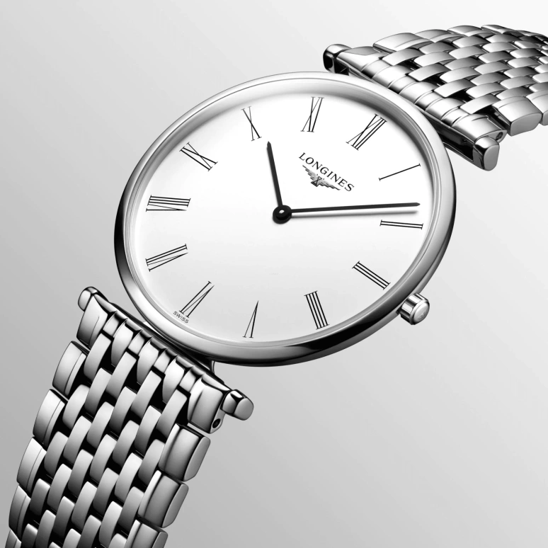 Longines,La Grande Classique 36mm,36mm,Stainless Steel,White,Quartz,Perpetual Calendar,In-house Caliber,L4,L4.755.4.11.6