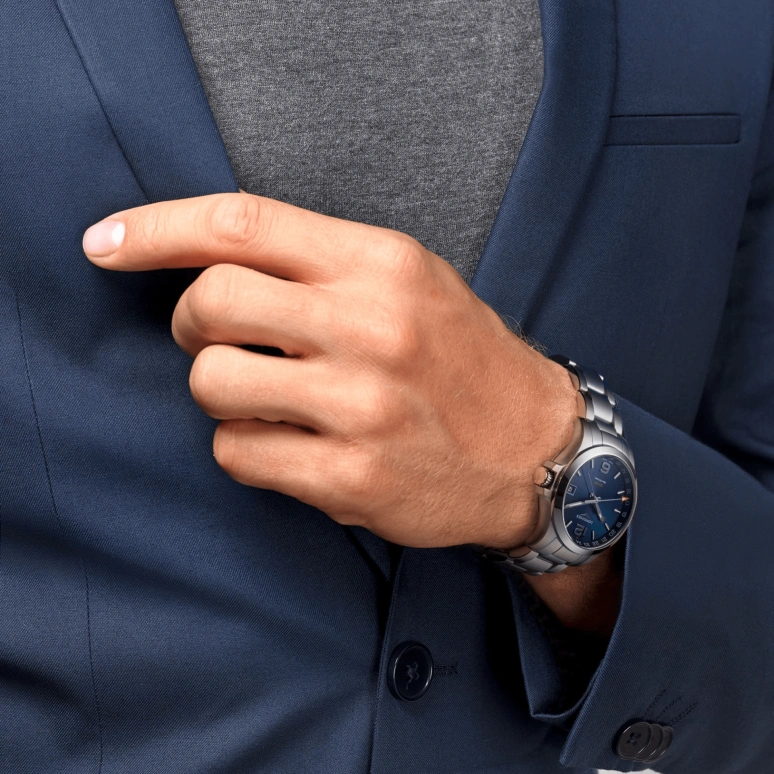 Longines,Conquest V.H.P. 41mm,41mm,Stainless Steel,Blue,Quartz,Date,Connected,L3,L3.718.4.96.6