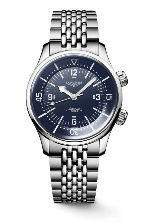 Longines,Legend Diver 39mm,39mm,Stainless Steel,Blue,Automatic,72hours,In-house Caliber,L3,L3.764.4.90.6 