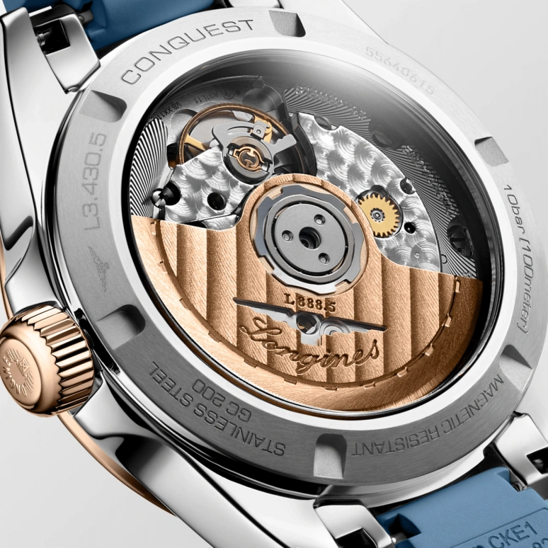 Longines,Sport 34mm,34mm,Stainless Steel,Blue,Automatic,Day,Anti-magnetic,L3,L3.430.5.92.9