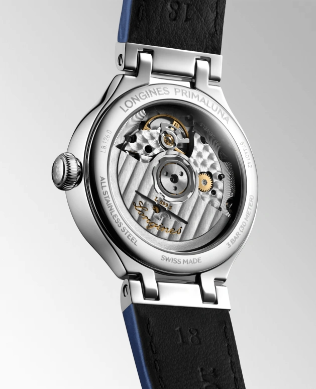 Longines,PrimaLuna 41mm,41mm,Stainless Steel,Blue,Automatic,Moonphase,Day,L8,L8.126.0.97.2