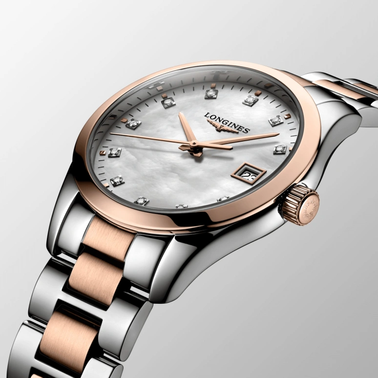 Longines,Conquest Classic 34mm,34mm,Stainless Steel,White,Quartz,Date,26280hours,L2,L2.386.3.87.7