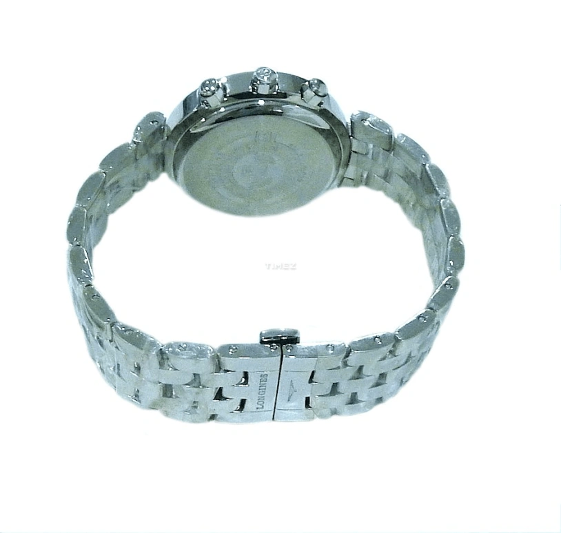 Longines,DolceVita 38mm,38mm,Stainless Steel,White,Quartz,Chronograph,Day,L5,L5.677.4.16.6