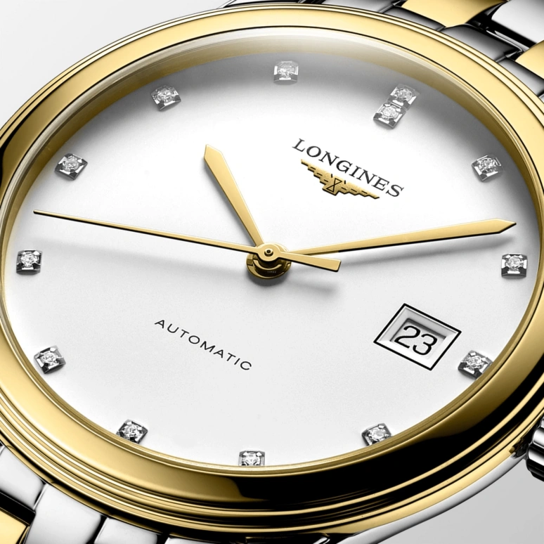 Longines,Flagship 38.50mm,38.50mm,Stainless Steel,White,Automatic,Day,65hours,L4,L4.974.3.27.7