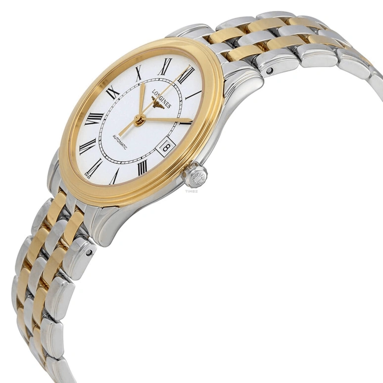 Longines,Flagship 35.60mm,35.60mm,Stainless Steel,White,Automatic,Day,42hours,L4,L4.774.3.21.7