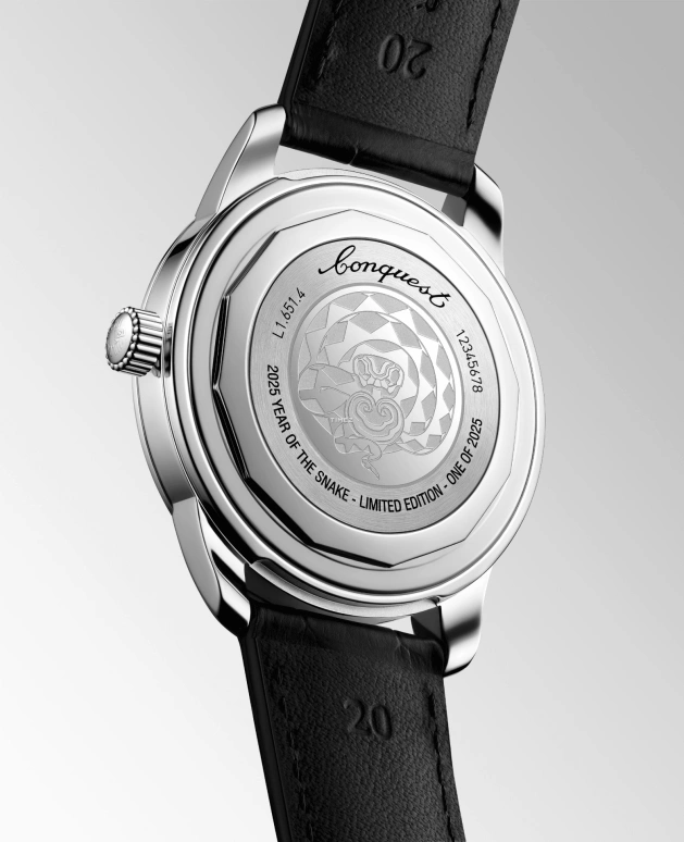 Longines,Heritage Classic 40mm,40mm,Stainless Steel,Black,Red,Automatic,72hours,In-house Caliber,snake,L1,L1.651.4.09.2