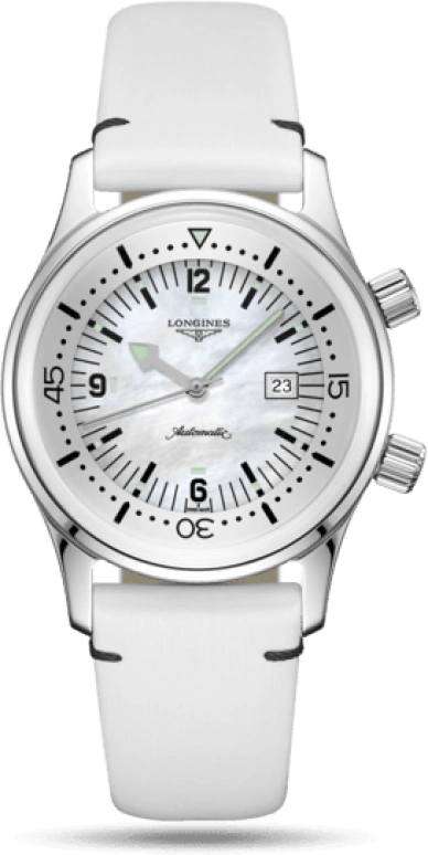 Longines,Heritage Classic 36mm,36mm,Stainless Steel,White,Automatic,Date,40hours,L3,L3.374.4.80.0