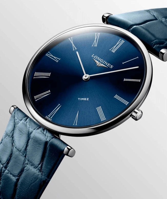 Longines,La Grande Classique 36mm,36mm,Stainless Steel,Blue,Quartz,In-house Caliber,Sapphire,Crystal Glass,L4,L4.755.4.94.2