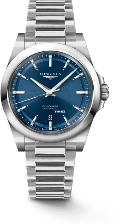 Longines,Conquest 41mm,41mm,Stainless Steel,Blue,Automatic,Day,72hours,L3,L3.830.4.92.6