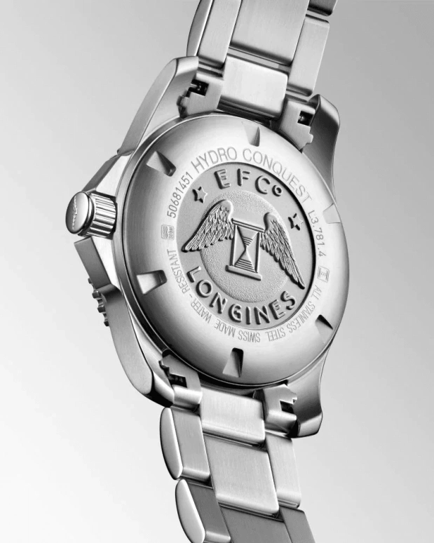 Longines,HydroConquest 41mm,41mm,Stainless Steel,Black,Automatic,Date,65hours,L3,L3.781.4.56.6