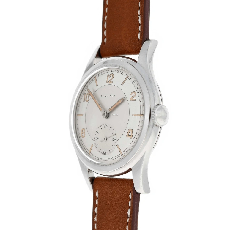 Longines,Other 36mm,36mm,Stainless Steel,Silver,Handwound,Sapphire,Crystal Glass,Round,5528