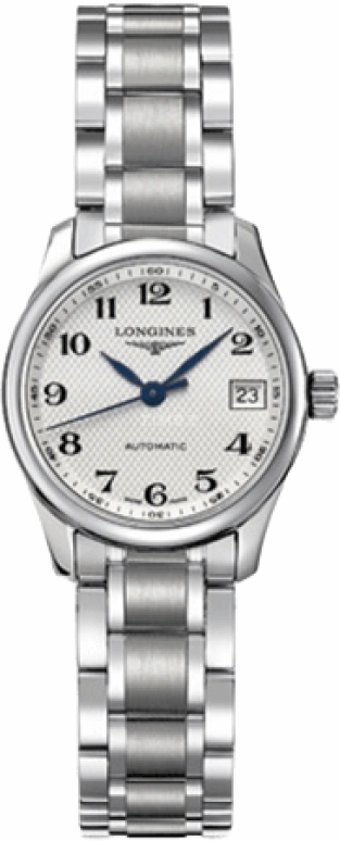 Longines,Master 25.50mm,25.50mm,Stainless Steel,Beige,Automatic,Date,40hours,L2,L2.128.4.78.6
