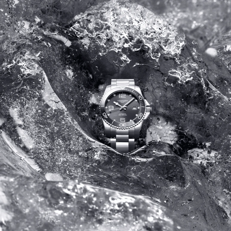 Longines,HydroConquest 41mm,41mm,Stainless Steel,Grey,Automatic,Date,65hours,L3,L3.781.4.76.6