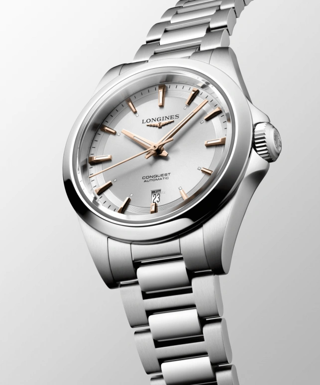 Longines,Sport 30mm,30mm,Stainless Steel,Silver,Automatic,Day,Anti-magnetic,L3,L3.320.4.72.6