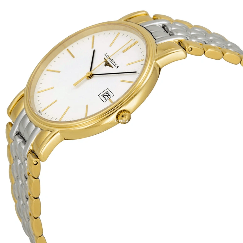Longines,Presence 38.50mm,38.50mm,Stainless Steel,White,Quartz,Day,26280hours,L4,L4.790.2.12.7
