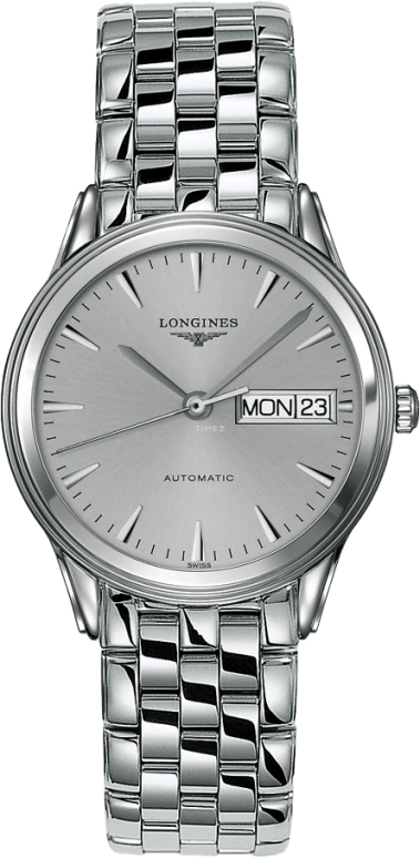 Longines,Flagship 35.60mm,35.60mm,Stainless Steel,Silver,Automatic,Date,Day,L4,L4.799.4.72.6