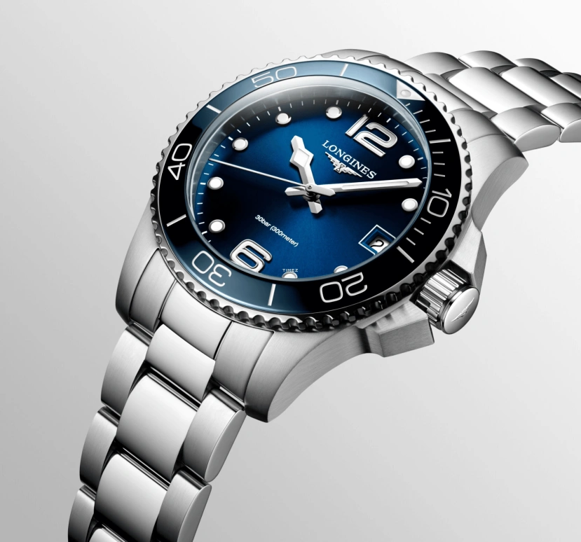 Longines,HydroConquest 32mm,32mm,Stainless Steel,Blue,Quartz,Day,26280hours,L3,L3.370.4.96.6