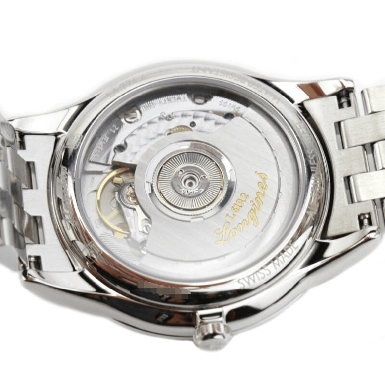 Longines,Flagship 35.60mm,35.60mm,Stainless Steel,Black,Automatic,Day,42hours,L4,L4.774.4.98.6