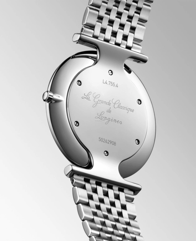 Longines,La Grande Classique 36mm,36mm,Stainless Steel,White,Quartz,In-house Caliber,Sapphire,Crystal Glass,L4,L4.755.4.11.C