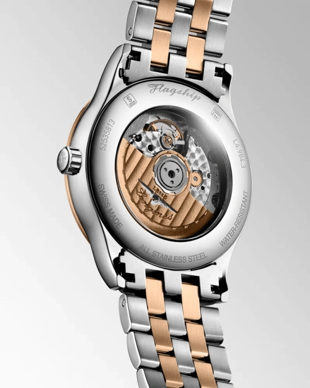 Longines,Flagship 40mm,40mm,Stainless Steel,White,Automatic,Date,64hours,L4,L4.984.3.99.7