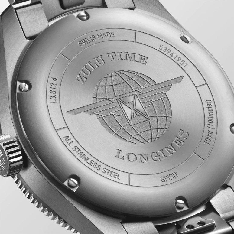 Longines,Spirit 42mm,42mm,Stainless Steel,Grey,Automatic,Date,65hours,L3,L3.812.4.63.6