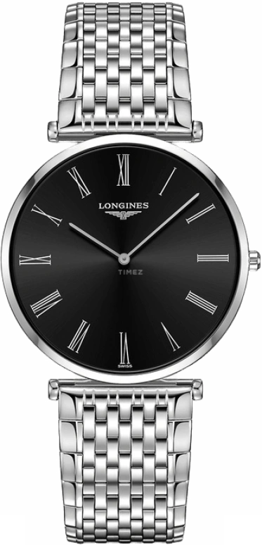 Longines,La Grande Classique 37mm,37mm,Stainless Steel,Black,Quartz,Perpetual Calendar,In-house Caliber,L4,L4.766.4.51.6