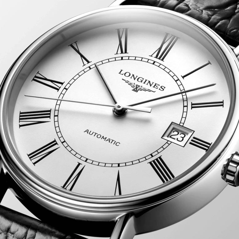 Longines,Presence 40mm,40mm,Stainless Steel,White,Automatic,Date,65hours,L4,L4.922.4.11.2
