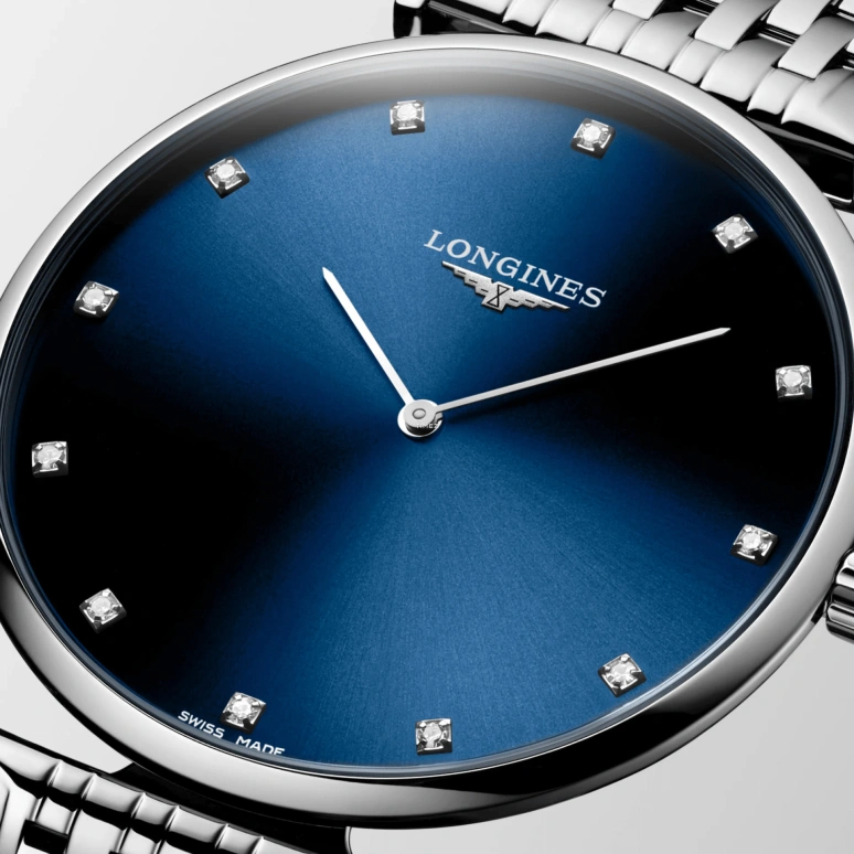 Longines,La Grande Classique 38mm,38mm,Stainless Steel,Blue,Quartz,In-house Caliber,Sapphire,Crystal Glass,L4,L4.866.4.97.C