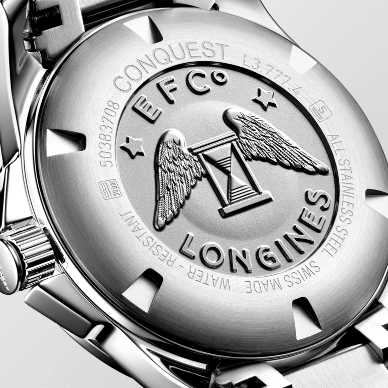 Longines,Conquest 41mm,41mm,Stainless Steel,Blue,Automatic,Day,72hours,L3,L3.777.4.99.6