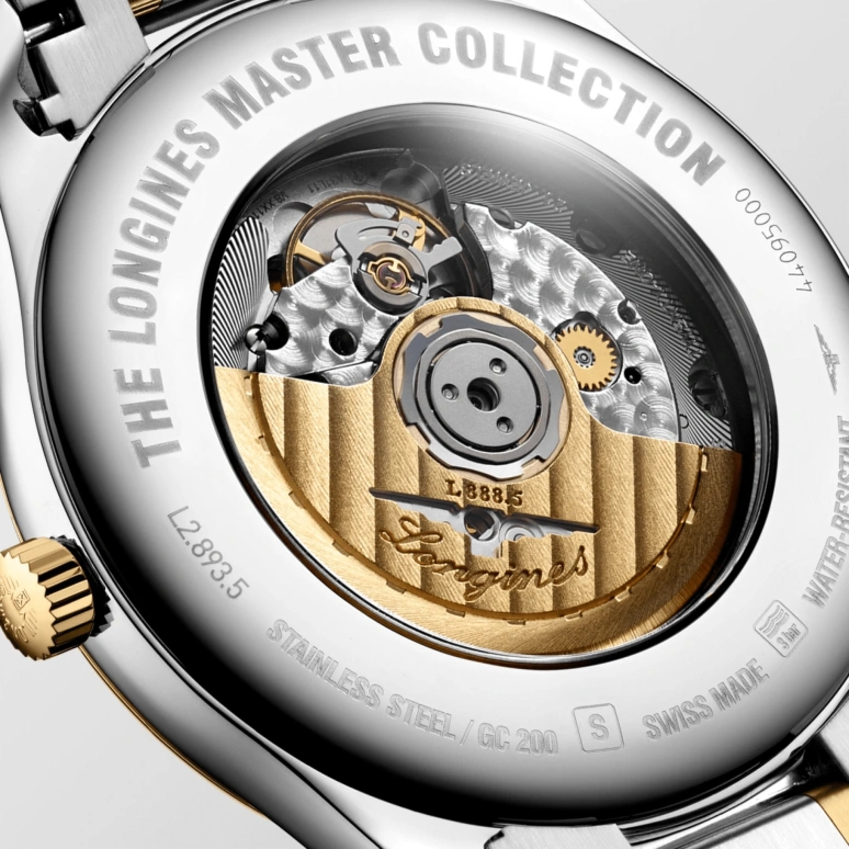 Longines,Master 42mm,42mm,Yellow Gold,Stainless Steel,Champagne,Automatic,Date,64hours,L2,L2.893.5.37.7