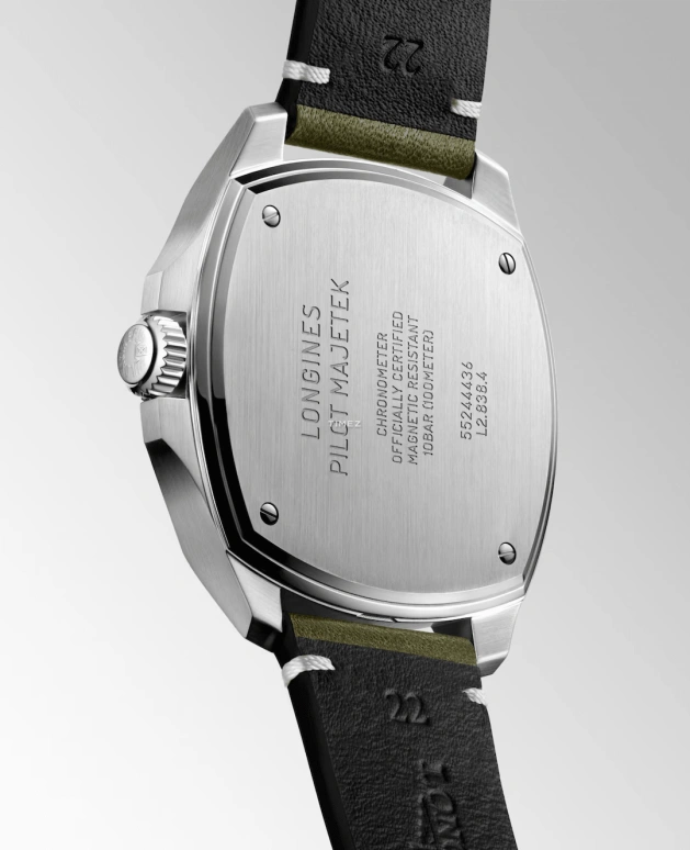 Longines,Heritage Avigation 43mm,43mm,Stainless Steel,Black,Automatic,72hours,In-house Caliber,L2,L2.838.4.53.2