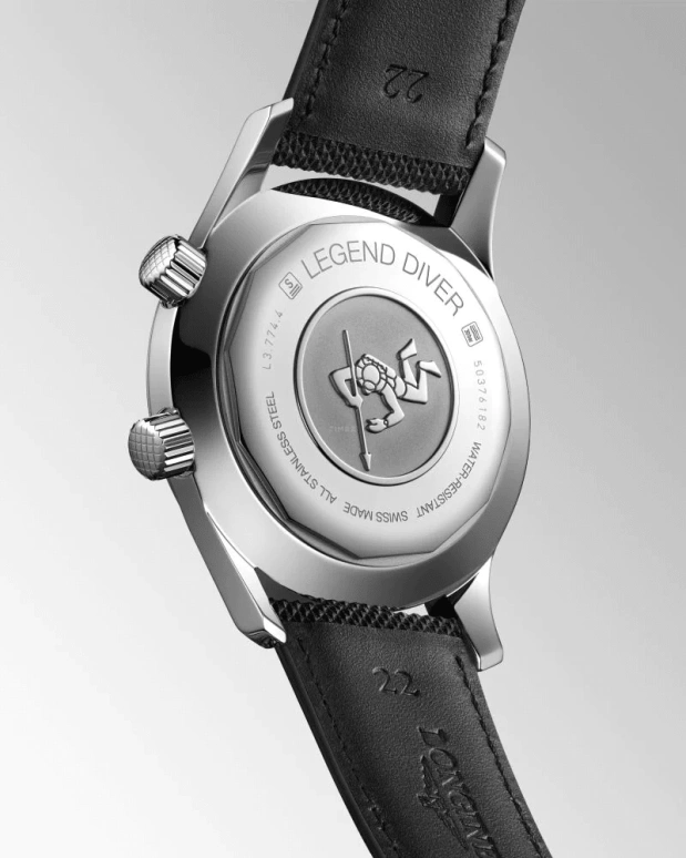 Longines,Heritage Classic 42mm,42mm,Stainless Steel,Black,Automatic,Date,65hours,L3,L3.774.4.50.0